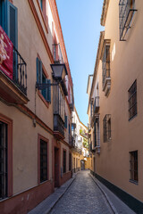 Gassen und Straßen von Sevilla, Spanien, Andalusien