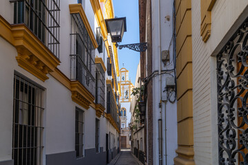 Gassen und Straßen von Sevilla, Spanien, Andalusien