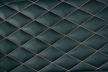 Fototapeta premium LEATHER TEXTURE of a seat in an expensive new car