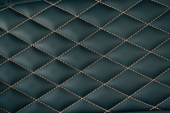 upholstery of a seat in an expensive car