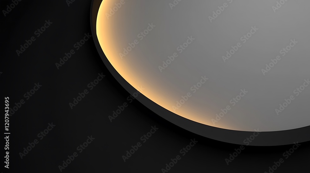 Poster abstract circular light design with dark background