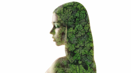 Nature portrait ecology beauty green lady trees