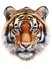 Obraz premium Tiger Portrait Illustration