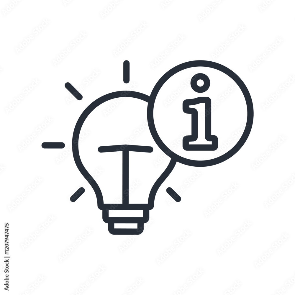 Poster hint icon. vector.editable stroke.linear style sign for use web design,logo.symbol illustration.