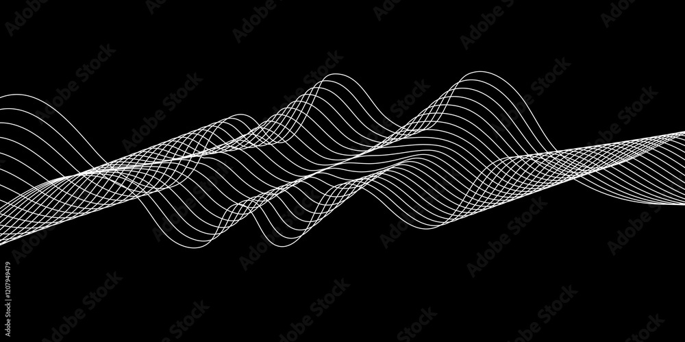 Aufkleber interesting delimiter. gradient abstract gradient line wave pattern for backgrounds.
