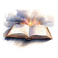 Bible clipart. Watercolor illustration. Illustrative Clipart Collection illustration