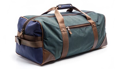 Naklejka premium Duffel bag on white isolated background 