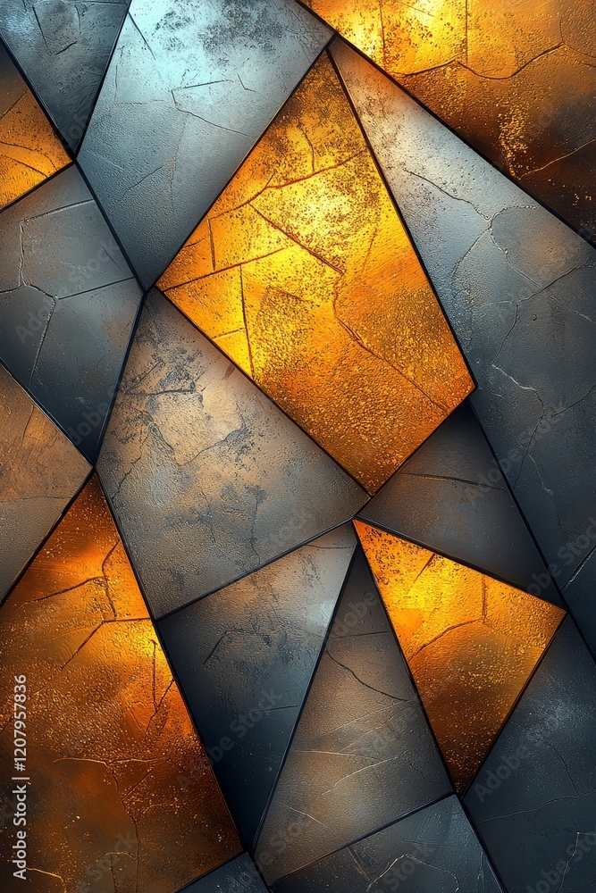 Poster dynamic geometric patterns abstract art digital design modern aesthetics close-up visual texture exp