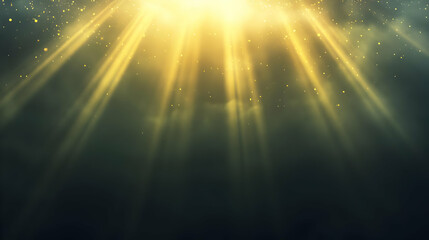 Golden Rays Abstract Background