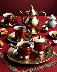 Fototapeta premium cup of tea and teapot
