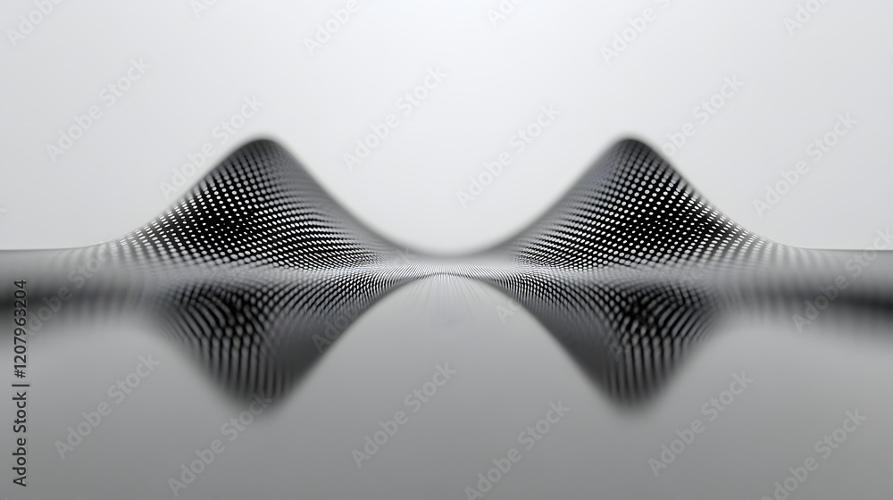 Aufkleber a digital rendering of space-time expanding with light waves distorting the fabric of reality, formi