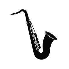 saxophone isolated on white background
