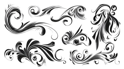 Fototapeta premium abstract black and white background AI generative 