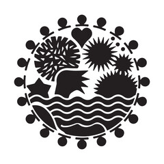 Night festival scene with fireworks and lanterns