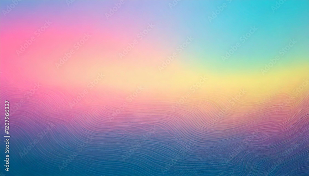 Aufkleber abstract clear blue sky. pastel rainbow. light blue, pink and yellow color vector banner. pastel gra