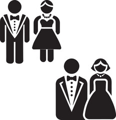 illustration of couple silhouette 