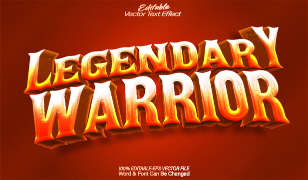 Legendary Warrior Vector Text Effect Editable Alphabet Gladiator Spartan Historic Knight