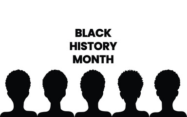 Celebrating Black History Month. Set of African Black Woman Illustrations. Diverse Designs Highlighting Beauty, Culture, and Empowerment for Creative Projects.