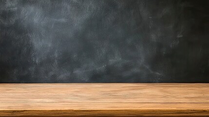 Chalkboard setup in school classroom