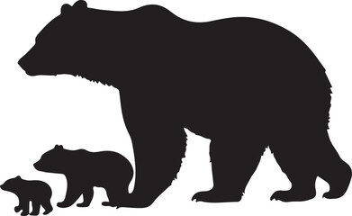 silhouette of a bear