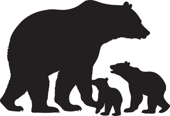 silhouette of a bear