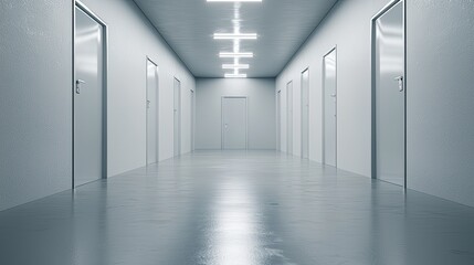 Fototapeta premium Mysterious hallway exploration interior image