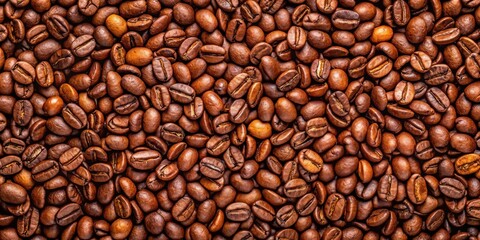 Obraz premium Aromatic Roasted Coffee Beans Background Texture Rich Brown Hues and Natural Patterns