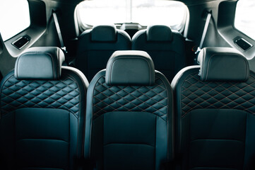 Obraz premium passenger seats in an expensive new car