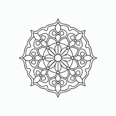 abstract mandala floral design