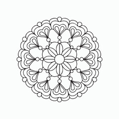 abstract mandala floral design