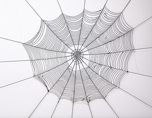 Fototapeta premium spider web on white background