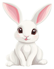 Obraz premium PNG Cute bunny illustration animal rabbit.