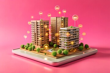 Innovative Smart Buildings Shaping the Future of Real Estate. generative AI