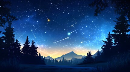 Starry night sky background with a visible Milky Way