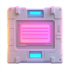glowing, futuristic game asset with vibrant colors and sleek design