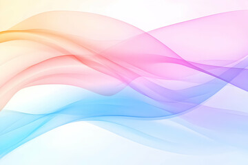 Naklejka premium Abstract Pastel Wave Background Illustration