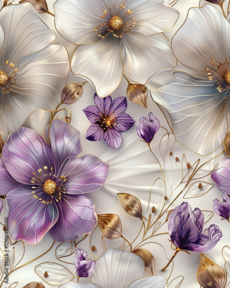 Poster seamless wallpaper, texture, background pattern. elegant minimalistic three-dimensional pattern for_