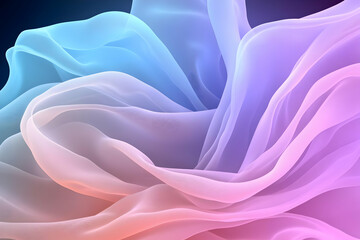 Obraz premium Abstract 3D Pastel Wave Background