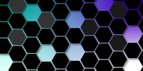 Abstract seamless honeycomb hexagon background. Geometric texture pattern design.
