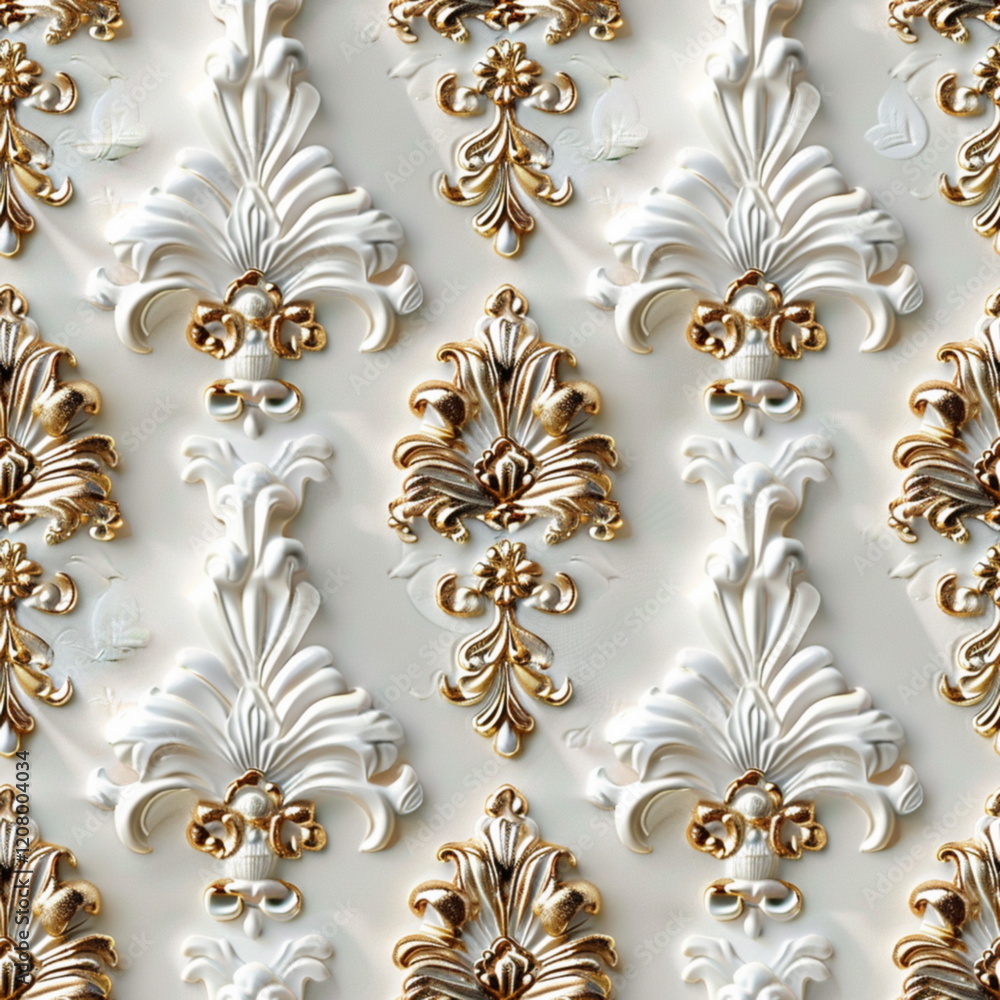 Poster seamless wallpaper, texture, background pattern. elegant minimalistic three-dimensional pattern for_