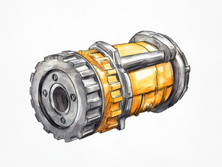 Manual transmission component with functional design, showcasing details and colors