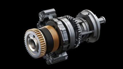 High quality gears of manual transmission with detailed mechanics