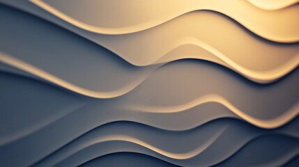 Obraz premium Abstract wavy texture with soft lighting, creating a soothing visual effect.