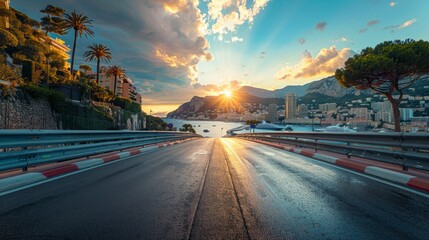 Monaco Sunset: A Scenic Drive Along the Coast