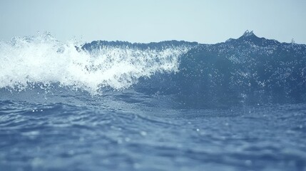 Ocean Wave Crashing, White Water, Sea Foam