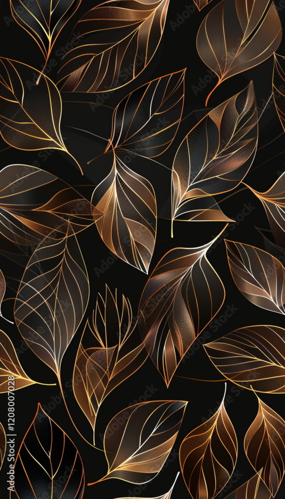 Poster seamless wallpaper, texture, background pattern. elegant minimalistic volumetric multi-layer patter_