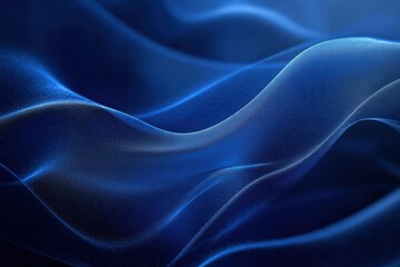 Obraz premium Elegant Minimalist Abstract with Flowing Blue Waves, Smooth Textures, and Modern Design in Serene Light and Shadow