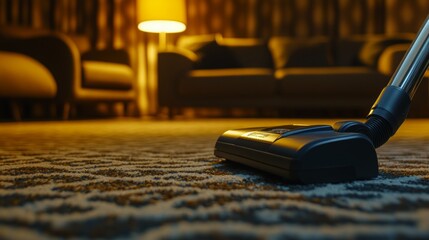vacuum cleaners in a house with a carpet floor