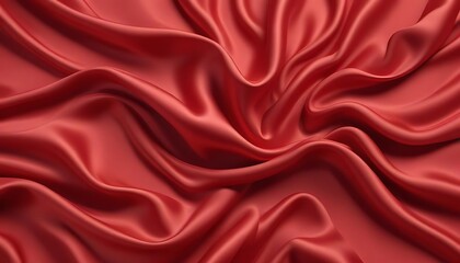 Obraz premium Red fabric with a pattern