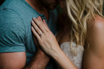 Intimate Embrace: A Couple's Tender Moment Captured - Romance, Love, and the Promise of Forever